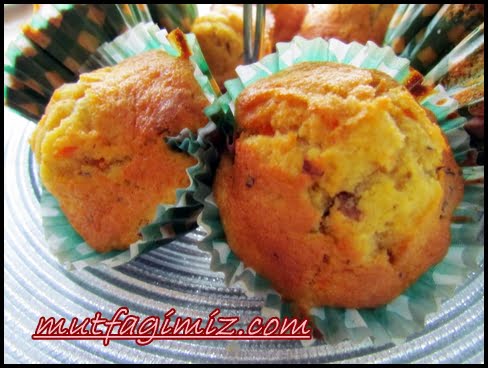havuçlu cevizli muffin